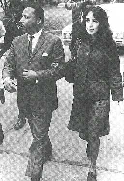 Joan Baez with Martin Luther King, Jr.