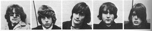 (L to R) Jim McGuinn, Chris Hillman, Gene Clark, David Crosby, & Michael Clark