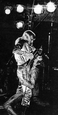 Bowie with guitarist Mick Ronson