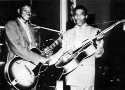 "Gatemouth" Brown (L) & T-Bone Walker (R)