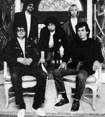 George Harrison with the Traveling Wilburys
