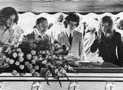 Hendrix' funeral