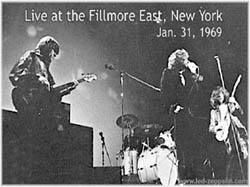 Led Zeppelin at the Fillmore in 1969