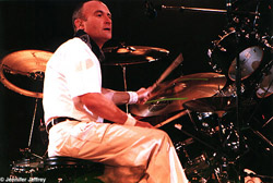 Phil Collins at the drums